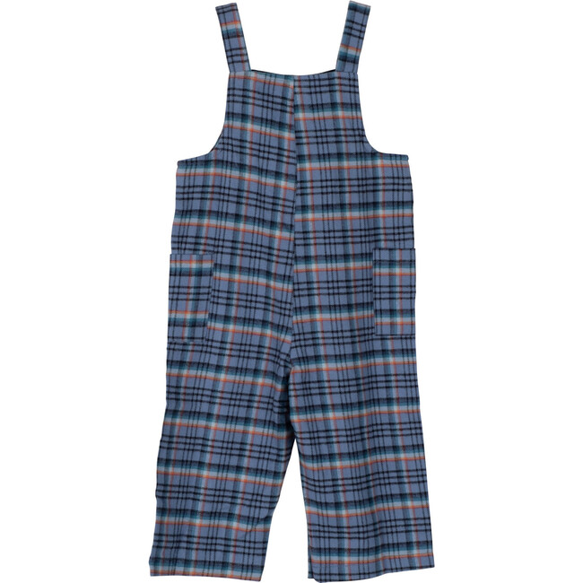 Baby Mattias Overall, Blue Colorful Plaid - Overalls - 2