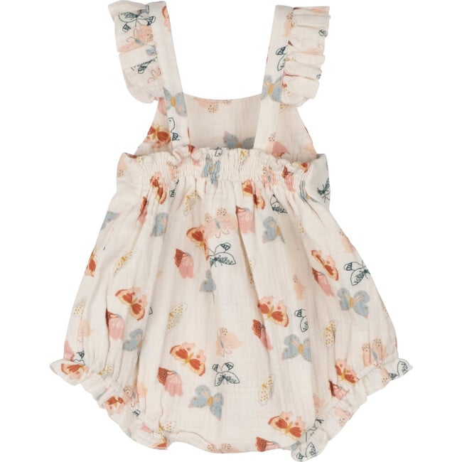 Baby Kenza Romper, Cream Butterflies