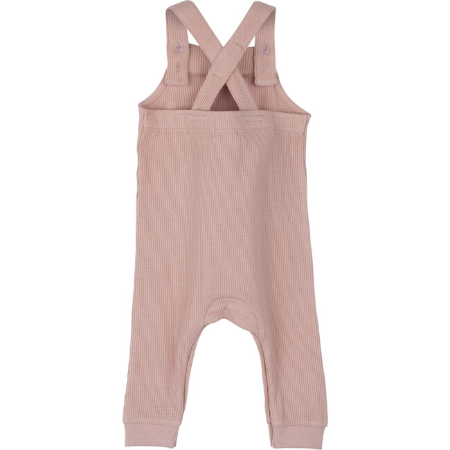 Baby Neal Waffle Overall, Dusty Pink