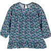 Baby Deja Jersey Dress, Petrol Pansies - Dresses - 1 - thumbnail