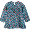 Baby Deja Jersey Dress, Petrol Pansies - Dresses - 2
