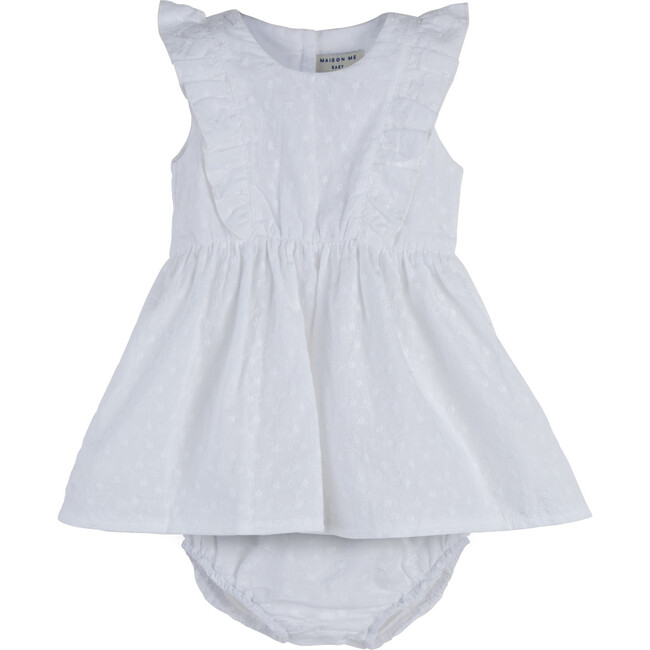 Baby Camilla Dress w/ Bloomer, Embroidered Cotton