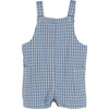 Baby Matteo Overall, Blue Check - Overalls - 1 - thumbnail