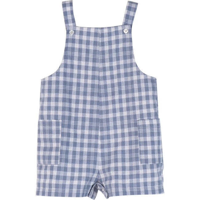 Baby Matteo Overall, Blue Summer Check