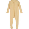 Baby Sawyer Zip Footie Pajama, Yellow Stripe - Onesies - 1 - thumbnail