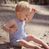 Baby Matteo Overall, Blue Check - Overalls - 2