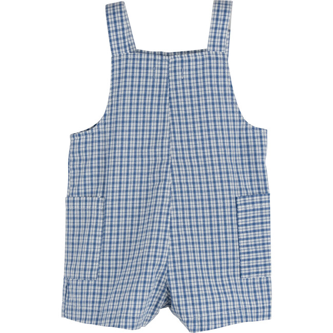 Baby Matteo Overall, Blue Check - Overalls - 3