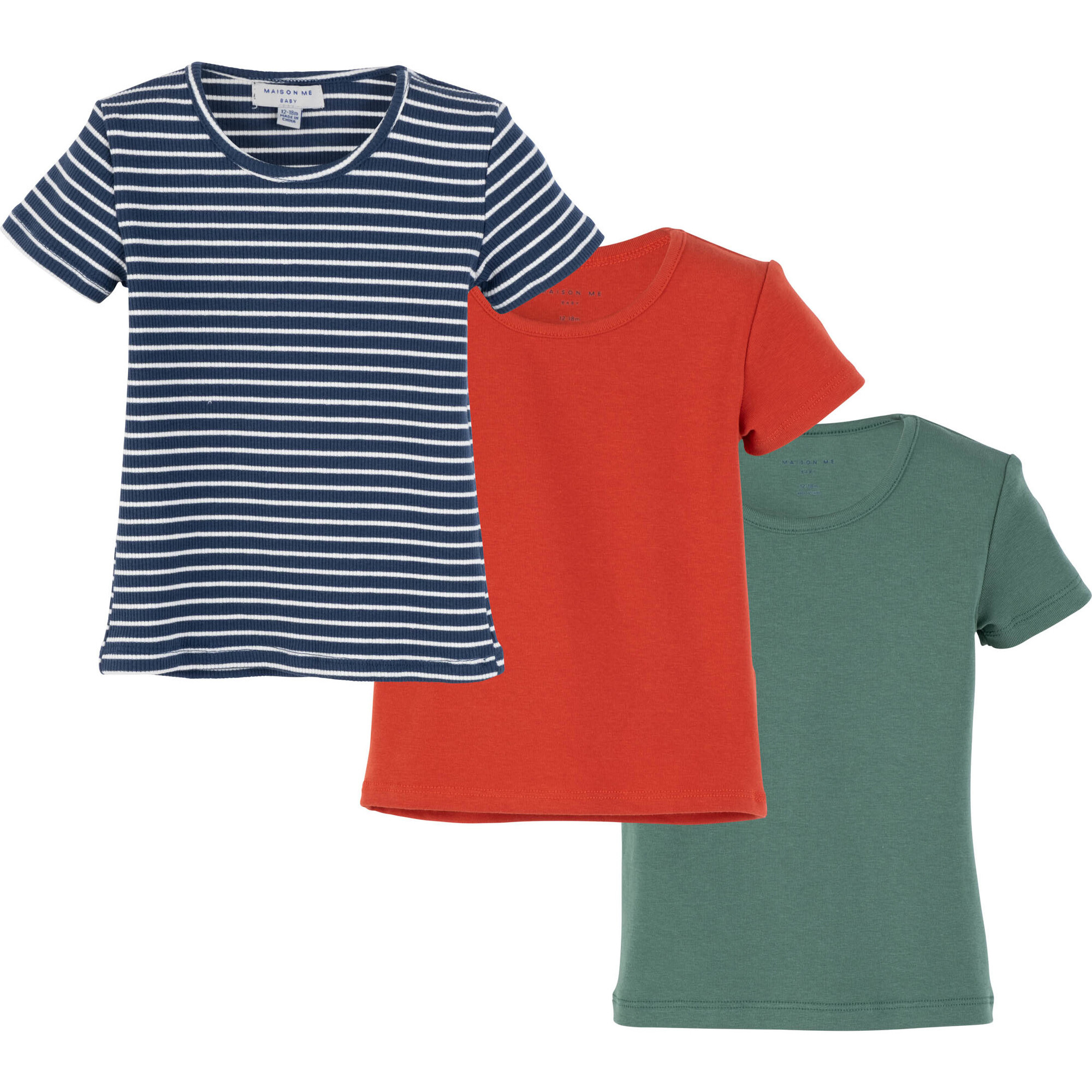 Baby Kai Short Sleeve Tee Trio, Multi - T-Shirts - 1
