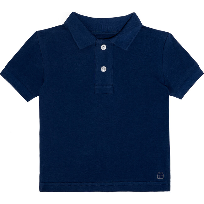 Hudson Baby Polo, Navy - Shirts - 1