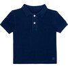 Hudson Baby Polo, Navy - Shirts - 1 - thumbnail