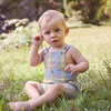 Baby Matteo Overall, Blue Yellow Check - Overalls - 2