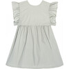Louise Ruffle Baby Dress, Mint Cotton Poplin - Play Dresses - 1 - thumbnail