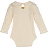 Baby Elsie Ruffle Neck Bodysuit, Cream - Onesies - 3