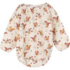 Baby Leila Long Sleeve Bubble, Cream Squirrels - Onesies - 1 - thumbnail