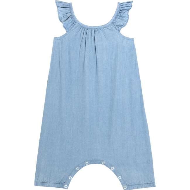 Annabelle Romper, Light Chambray - Rompers - 1