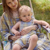 Baby Matteo Overall, Blue Yellow Check - Overalls - 4