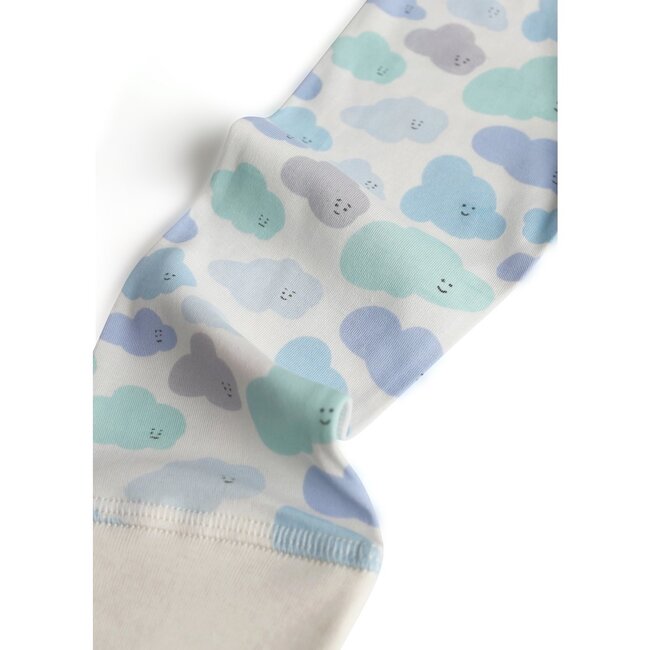 Classic Pima Pajama Set, Clouds - Pajamas - 3