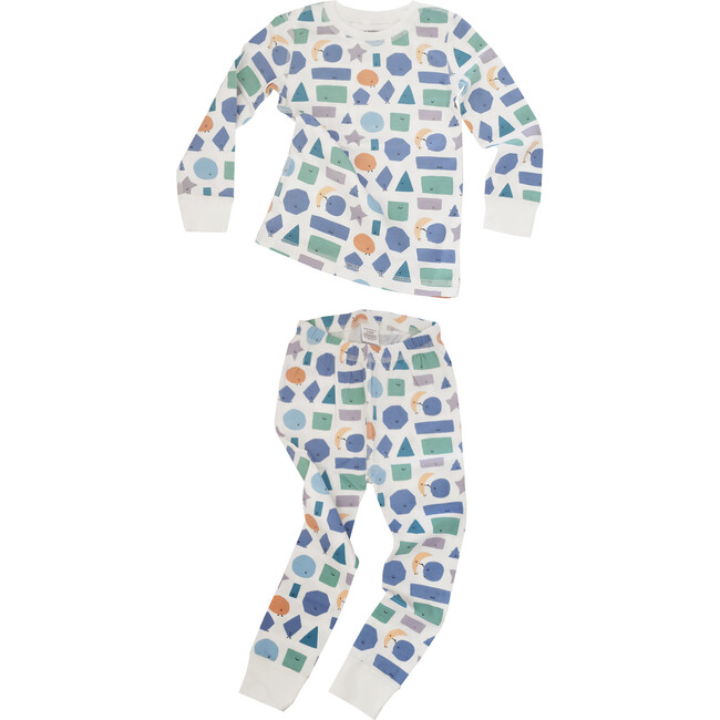 Classic Pima Pajama Set, Shapes - Pajamas - 5