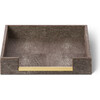 Shagreen Paper Tray, Chocolate - Accents - 1 - thumbnail