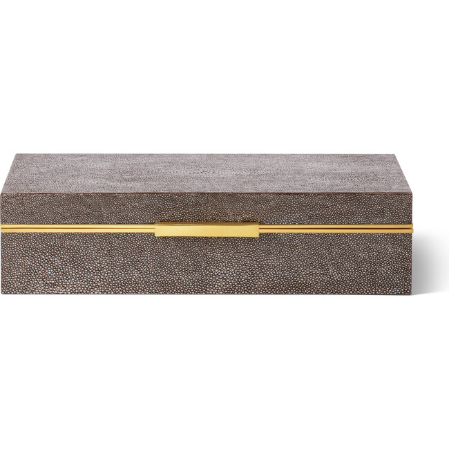 Shagreen Envelope Box, Chocolate - Accents - 1