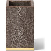 Shagreen Pencil Cup, Chocolate - Accents - 1 - thumbnail