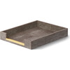 Shagreen Paper Tray, Chocolate - Accents - 4