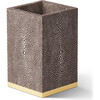 Shagreen Pencil Cup, Chocolate - Accents - 5
