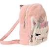 Miss Bella Pink Plush Mini Backpack, Pink - Backpacks - 2