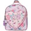 STUFF' Ditzy Daze Print Mini Backpack with Heart Pocket, Purple - Backpacks - 1 - thumbnail