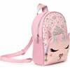 Miss Bella Butterfly Crown Print Mini Backpack, Pink - Backpacks - 2