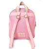 AMOUR' Miss Gwen Paris Print Mini Backpack with Heart Pocket, Pink - Backpacks - 3