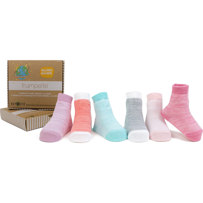 Casey Space Dye Sock Set, Pink