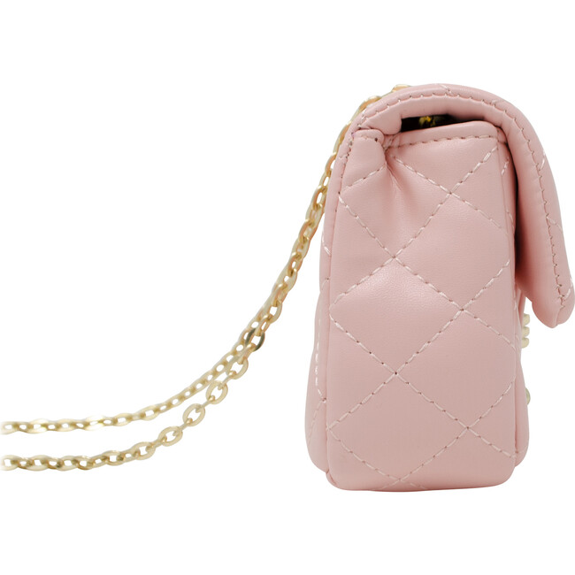Classic Quilted Stud Handbag, Pink