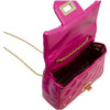 Classic Quilted Stud Handbag, Hot Pink - Bags - 3