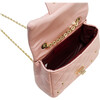 Classic Quilted Stud Handbag, Pink - Bags - 3