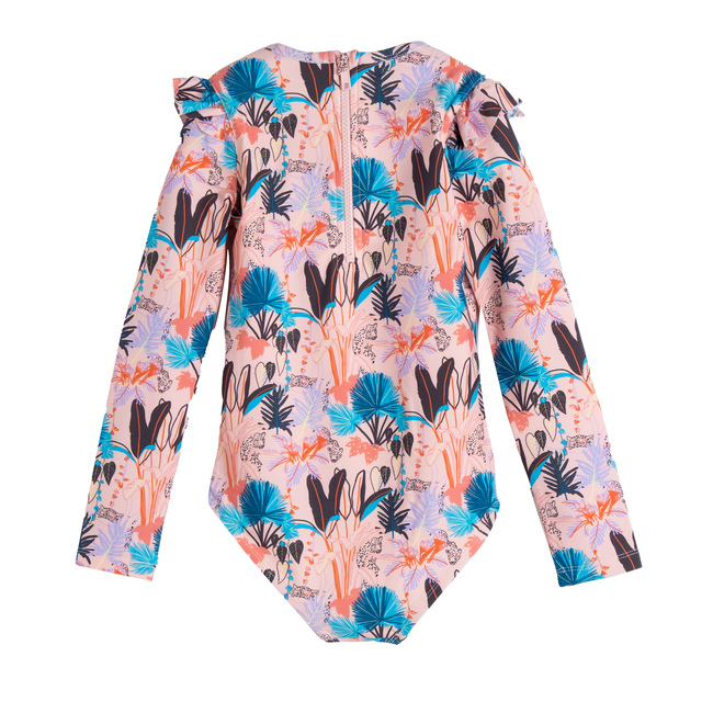 Sophie Rashguard One Piece, Pink Tropical Panther