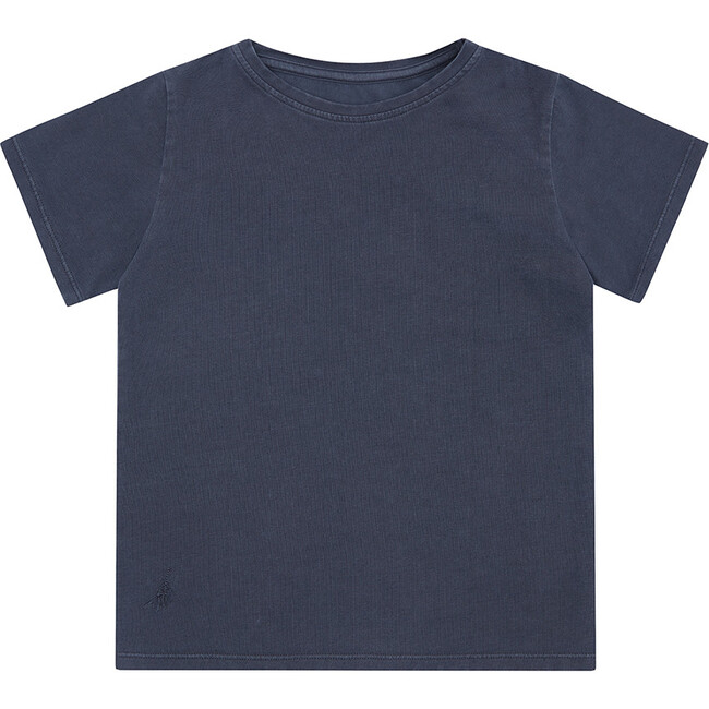 Organic Cotton T-Shirt, Natural Stone Blue - Tees - 1