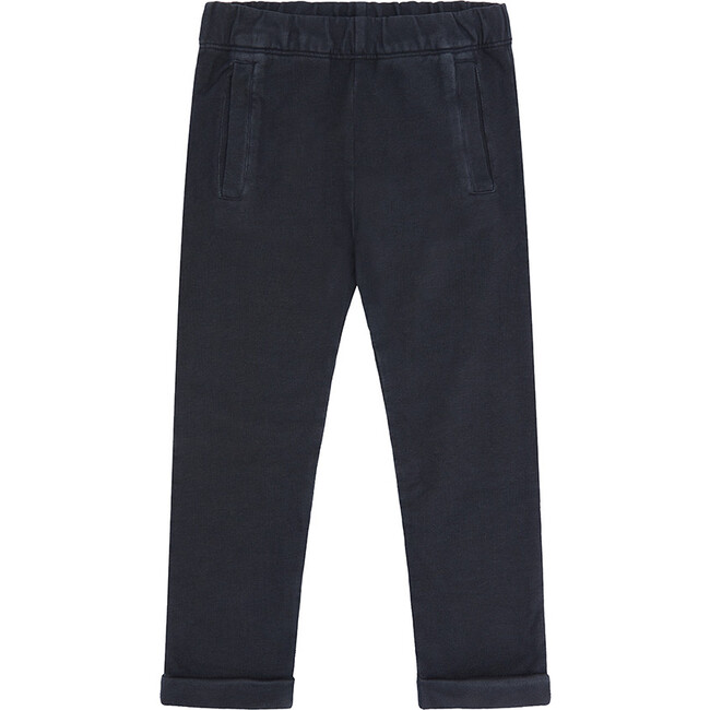 Organic Cotton Trousers, Natural Stone Blue & Palmetto Dye - Pants - 1