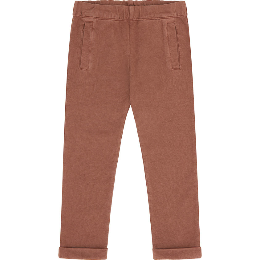 Organic Cotton Trousers, Natural Clay Pink & Beetroot Dye - Pants - 1