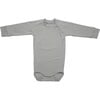 Long Sleeve Bodysuit, Hazy Grey - Onesies - 1 - thumbnail