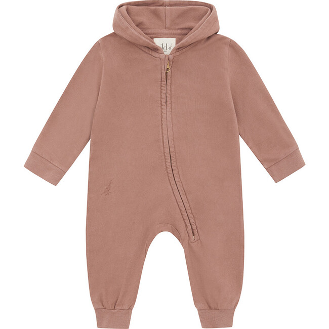 Organic Cotton Jumpsuit, Natural Pink Clay & Beetroot Dye - Rompers - 1