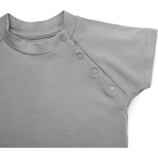 Short Sleeve Bodysuit, Hazy Grey