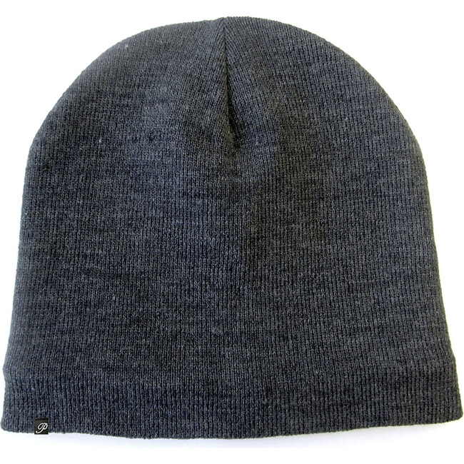 Women's Fleece-Lined Barca Beanie, Charcoal - Hats - 1