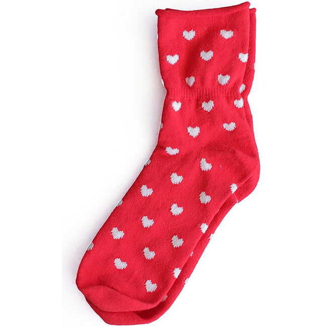 Women's Heart Fleece Sock - Socks - 1