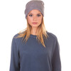 Women's Fleece-Lined Ribbed Beanie, Heather Grey - Hats - 2