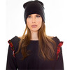 Women's Fleece-Lined Barca Beanie, Black - Hats - 2 - thumbnail