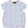Top, Lavendar Blue Stripes - Shirts - 1 - thumbnail