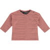 Top, Dark Salmon Stripes - Shirts - 1 - thumbnail