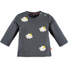 Clouds Long Sleeve Tee, Grey Dove - Tees - 1 - thumbnail