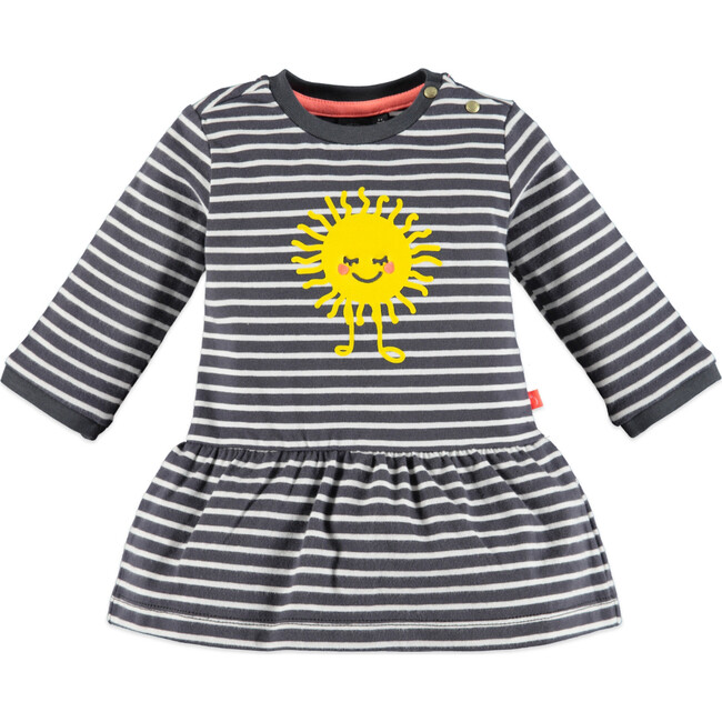 Sun & Stripes Dress, Grey Dove